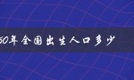 1960年全国出生人口多少（1960年出生人口）