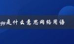 qy是什么意思网络用语（网络用语处qy的意思是什么）