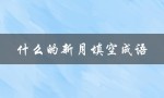什么的新月填空成语（新月成语的意思是什么）
