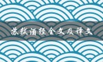 苏轼酒经全文及译文（苏轼墓志铭全文及译文是什么）