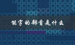 能字的部首是什么（能字的部首和结构是什么（15个字符））