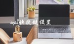 wps快捷键设置（WPS快捷键在哪设置）