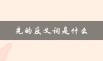 先的反义词是什么（反义词是什么）