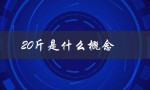 20斤是什么概念（行李箱20斤的意义）