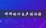 哗哗的什么声填词语（什么声填词语（15个字符））