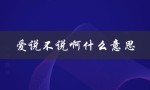 爱说不说啊什么意思（探讨人际交往中的沟通问题）