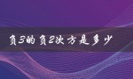 负3的负2次方是多少（负3的负2次方的分数是多少）