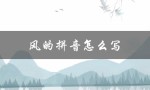 风的拼音怎么写（风筝的拼音是什么）