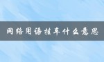 网络用语挂车什么意思（网络用语挂车是什么）