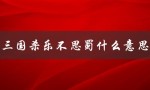 三国杀乐不思蜀什么意思（三国杀纸牌乐不思蜀是什么）