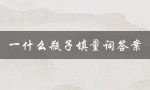 一什么瓶子填量词答案（一什么的瓶子填量词）