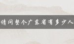 请问整个广东省有多少人（广东省企业总数）