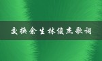 交换余生林俊杰歌词（交换余生歌词意义）