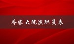 乔家大院演职员表（乔家大院演职员表是什么）