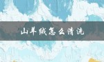 山羊绒怎么清洗（山羊绒如何清洗保养）