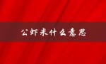 公虾米什么意思（闽南语公虾米）