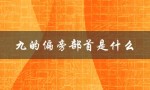 九的偏旁部首是什么（九的偏旁部首是什么）