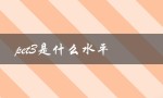 pet3是什么水平（考试难度、对应能力等级）