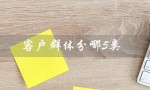 客户群体分哪5类（客户群体分哪5类）