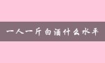 一人一斤白酒什么水平（一瓶白酒能反映出什么水平）
