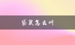 袋鼠怎么叫（袋鼠叫声是什么）