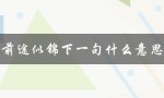 前途似锦下一句什么意思（前途似锦的祝福）