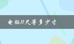 电脑11尺等多少寸（电脑一般几寸）