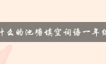 什么的池塘填空词语一年级（一年级上册填空词语是什么）