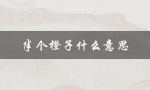 半个橙子什么意思（半个橙子的寓意是什么）