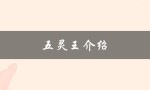 五灵王介绍（五灵王玩具是什么）