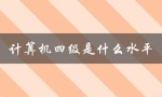计算机四级是什么水平（计算机一级水平是什么）