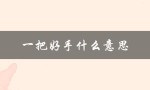 一把好手什么意思（过日子一把好手是什么）