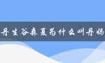 丹生谷森夏为什么被粉丝亲切地称为丹妈？