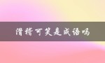 滑稽可笑是成语吗（滑稽可笑是词语吗）