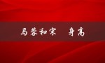 马蓉和宋喆身高（马蓉宋喆结婚了吗）