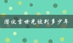 潜伏吉世光被判多少年（涉黑案件细节曝光）
