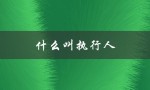 什么叫执行人（执行人是什么）